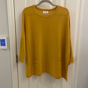 Mersea sweater, size S/M, mustard color, worn just a few times!